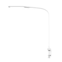 Lampe de table LED à long bras et col de cygne sur fond blanc