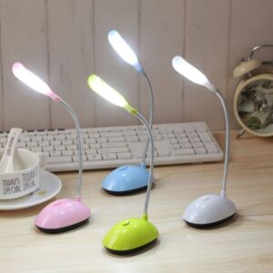 Lampe de bureau à pile et flexible colorée pour enfant