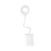Lampe de bureau blanche rechargeable USB pot de crayon