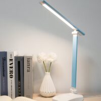 Lampe de bureau bleue LED pliante rechargeable