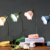 Lampe de bureau flexible fleur pour enfant