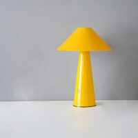 Lampe de bureau jaune LED rechargeable sans fil