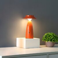 Lampe de bureau orange USB rechargeable LED