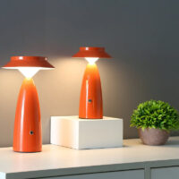 Lampe de bureau orange USB rechargeable LED