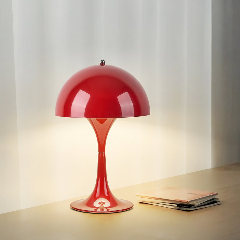 Lampe de bureau rouge LED scandinave