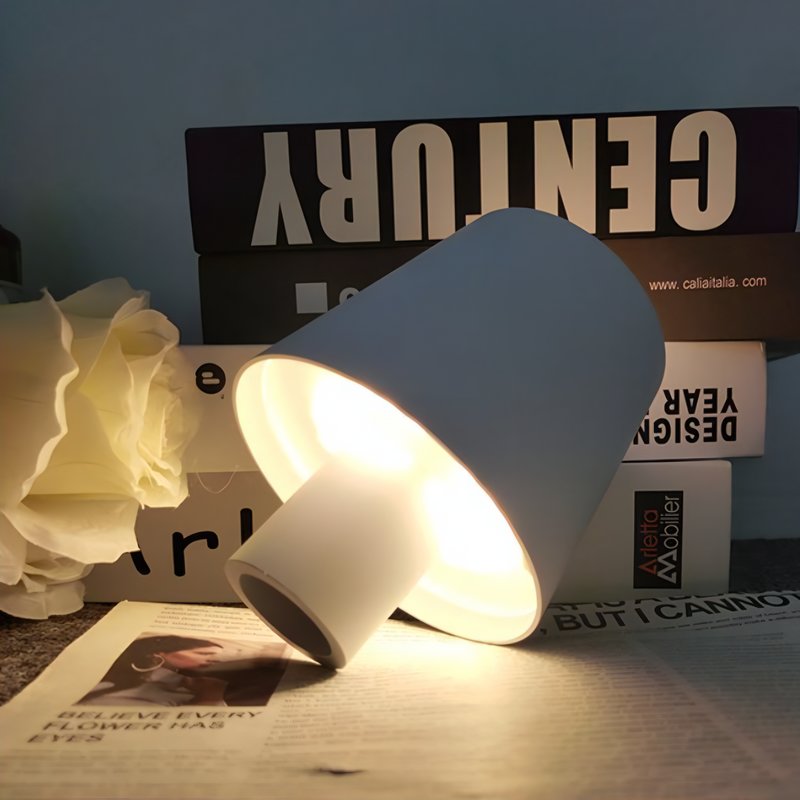 Lampe de bureau sans fil rechargeable petite de style nordique