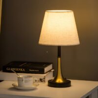 Lampe de bureau tactile de style art déco et vintage