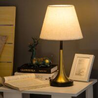 Lampe de bureau tactile de style art déco et vintage