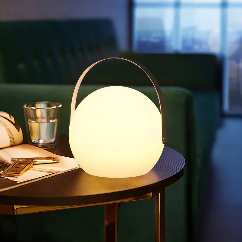 Lampe de bureau design italien boule sphère portable